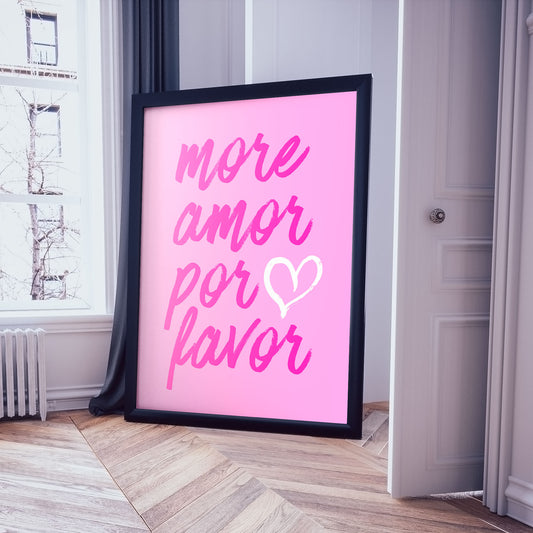Valentine's Gift: 5 Printable Wall Art Posters: French Affair, Home Decor Digital Download, 6 sizes + 3 color options [pink]