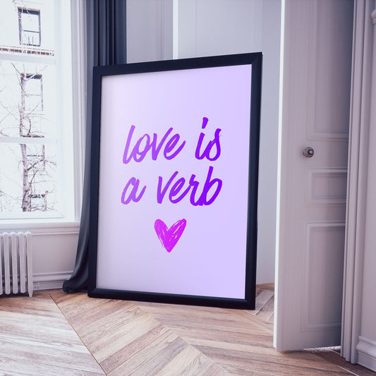 Valentine's Gift: 5 Printable Wall Art Posters: French Affair, Home Decor Digital Download, 6 sizes + 3 color options [purple]
